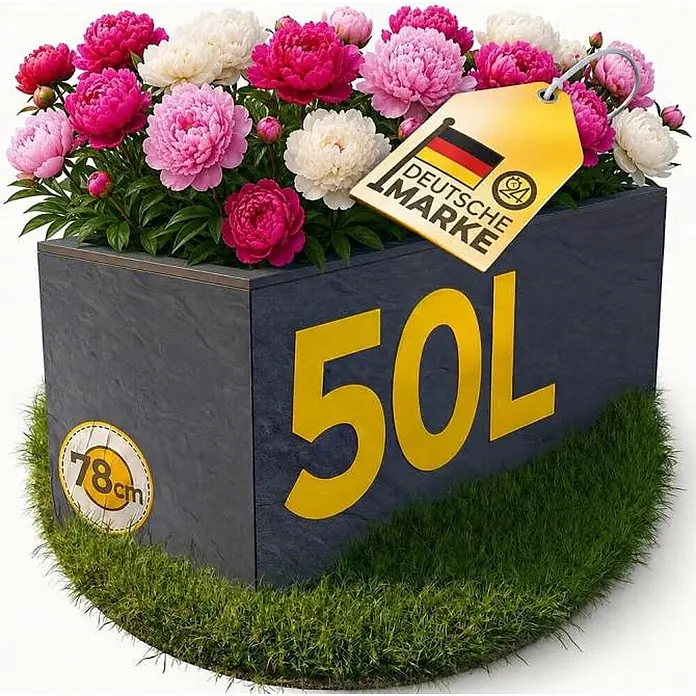 Ondis24 Pflanzkasten - 1 Stk., Kunststoff, Anthrazit