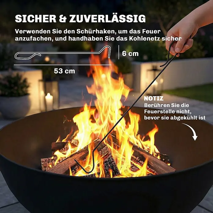 Outsunny Holzkohlegrill - Grillfläche (B x T): 32 x 32 cm, Durchmesser Grillfläche: 32 cm, Schwarz