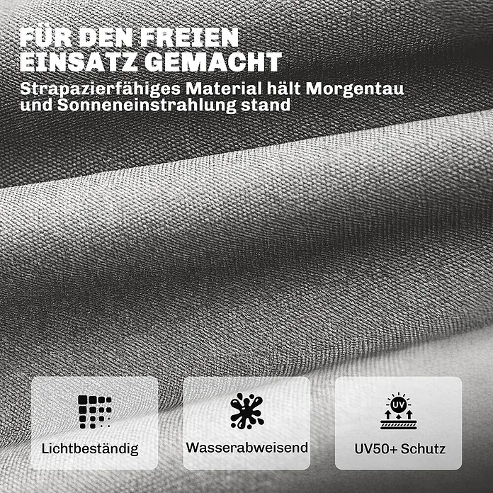 Outsunny Sitzauflage - Bank, Hollywoodschaukel, Sonnenliege, 1 Stk., L x B x H: 65 x 198 x 13 cm, 100% Polyester, Hellgrau
