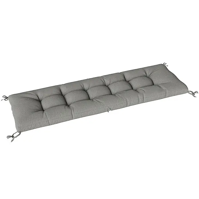 Outsunny Sitzauflage - Bank, Hollywoodschaukel, Sonnenliege, 1 Stk., L x B x H: 65 x 198 x 13 cm, 100% Polyester, Hellgrau