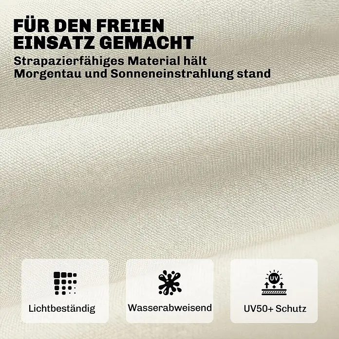 Outsunny Sitzauflage - Gartenbank, Hollywoodschaukel, Sonnenliege, 1 Stk., L x B x H: 65 x 198 x 13 cm, 100% Polyester, Beige