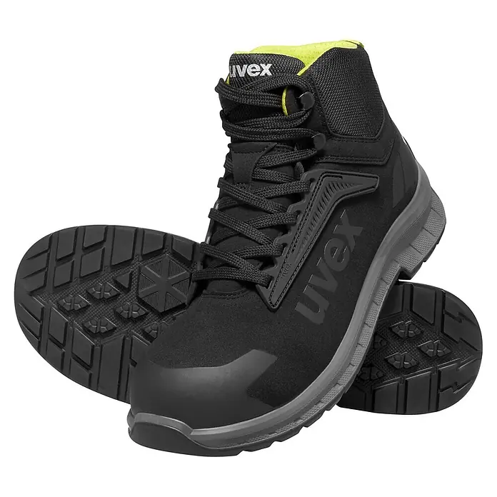 Uvex Sicherheitsstiefel 2 Trend S3S - 41, Schwarz - Diagonale Ansicht