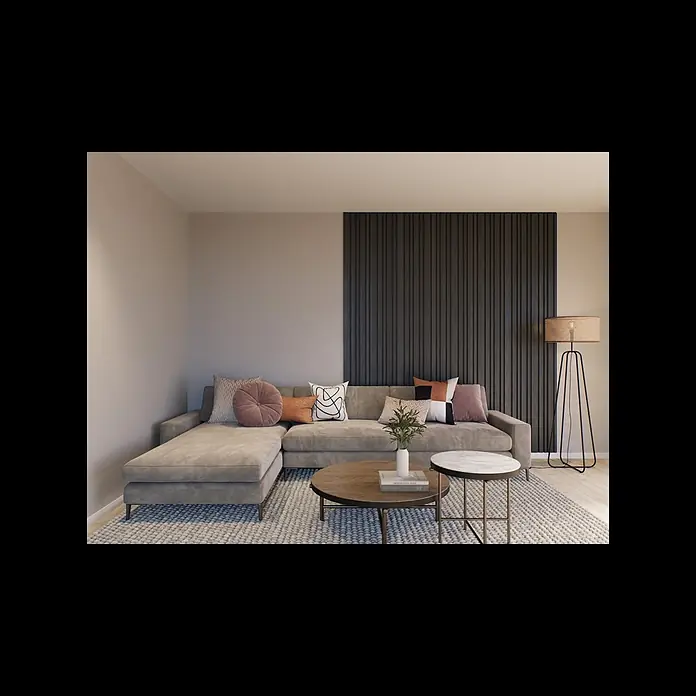 CanDo Akustikpaneel Blend - Eiche Natur, 2.600 x 300 x 17 mm, 2 Stk. - Akustikpaneel Blend montieren | Moderne Lamellenwand einfach umgesetzt