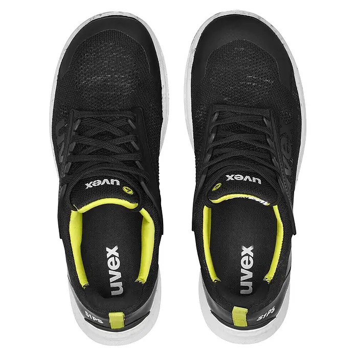 Uvex Sicherheitshalbschuh 2 TREND S1PS - 42, Schwarz - Ansicht von oben