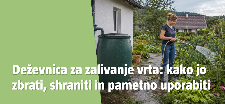 Deževnica za zalivanje vrta