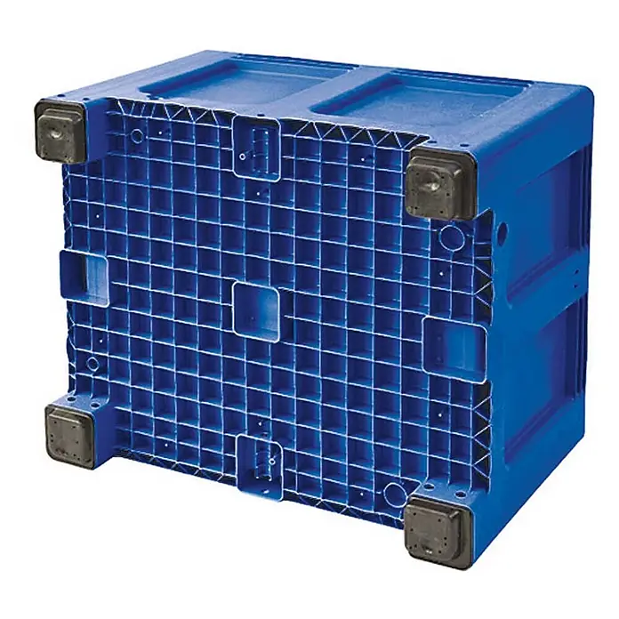 BRB Palettenbox - L x B x H: 120 x 100 x 76 cm, 610 l, blau