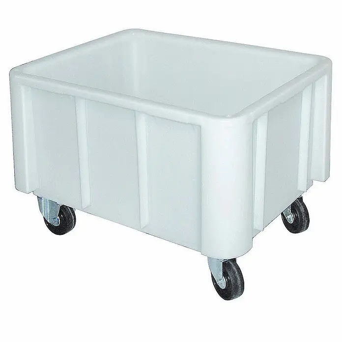 BRB Palettenbox - L x B x H: 80 x 60 x 51 cm, 140 l, weiß