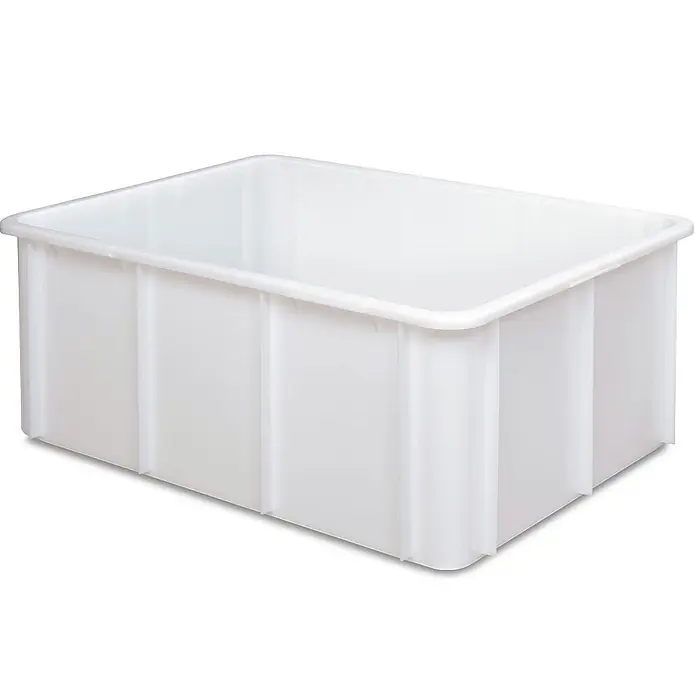 BRB Aufbewahrungsbox - L x B x H: 80 x 60 x 32 cm, Kunststoff, weiß