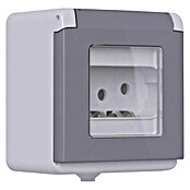 Elektro Material Nadžbukna utičnica za vlažne prostore trofazna  (Siva, Nadžbukna montaža, 400 V, IP44) | BAUHAUS