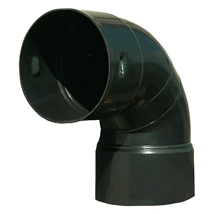 ACO Master Winkelstück - Durchmesser: 80 mm - Schwarzer PVC-Rohrbogen mit 90 Grad Winkel. Ideal für Abwasserleitungen und andere Sanitäranwendungen im Haus.