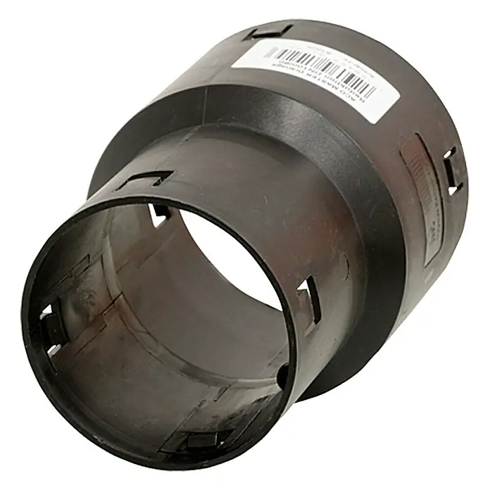 ACO Master Reduktionsmuffe - Durchmesser: 100 mm - 80 mm - Schwarzer ACO Master Übergangsverbinder für Entwässerungssysteme, ideal für den zuverlässigen Anschluss von Rohren in Haus und Garten.