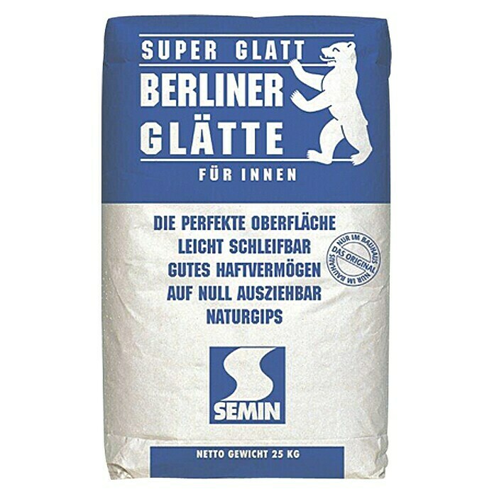 Berliner Glätte Füll- & Glättspachtel Berliner Glätte Super Glatt (25 kg)