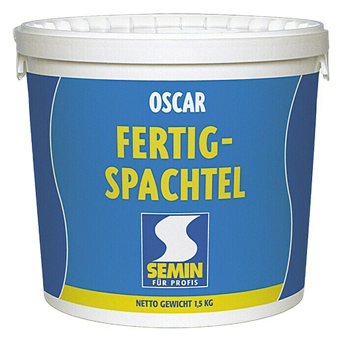 Semin Fertigspachtel OscarWeiß, 1,5 kg Front View