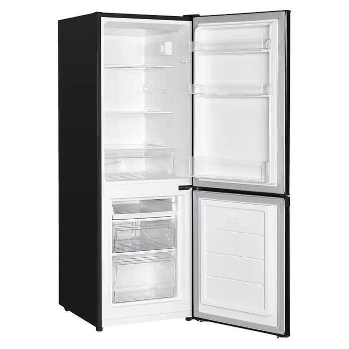 homeX Kühl-Gefrierkombination CFS1110-B - Nutzinhalt Gesamt: 173 l, 56 cm x 495 mm x 1.425 mm, Schwarz