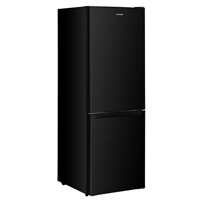 homeX Kühl-Gefrierkombination CFS1110-B - Nutzinhalt Gesamt: 173 l, 56 cm x 495 mm x 1.425 mm, Schwarz
