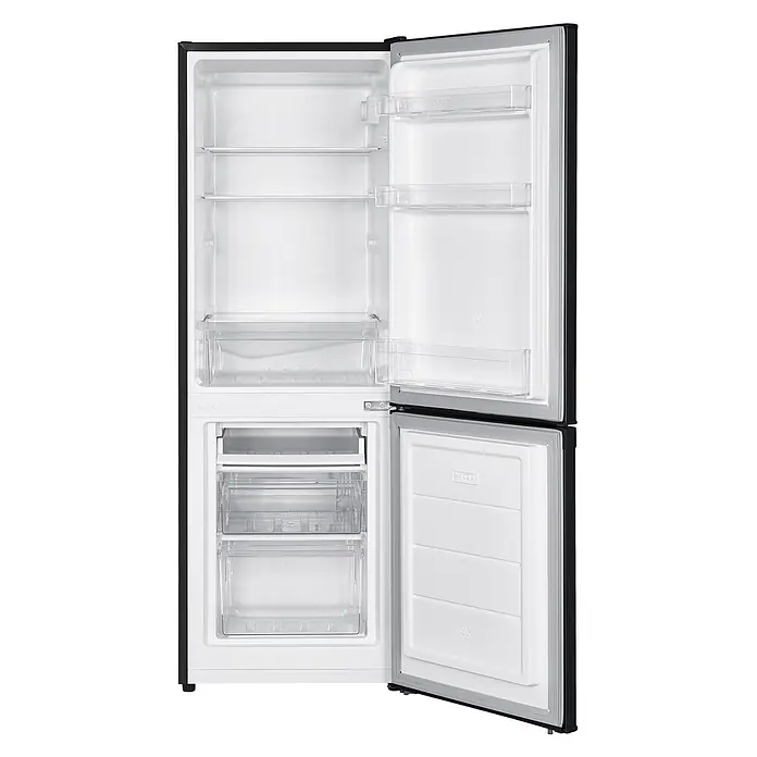 homeX Kühl-Gefrierkombination CFS1110-B - Nutzinhalt Gesamt: 173 l, 56 cm x 495 mm x 1.425 mm, Schwarz