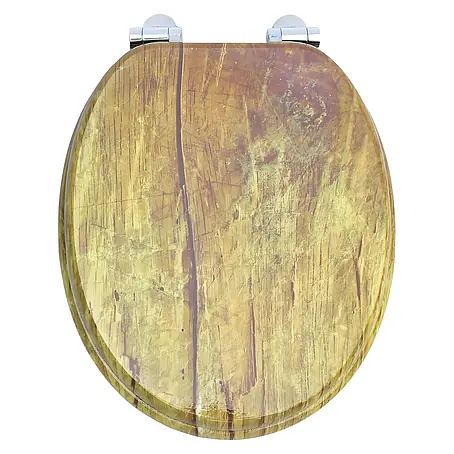 SAINOS  WC-Sitz MDF WC-Sitz, Universal-O-Form, Absenkautomatik, Unten