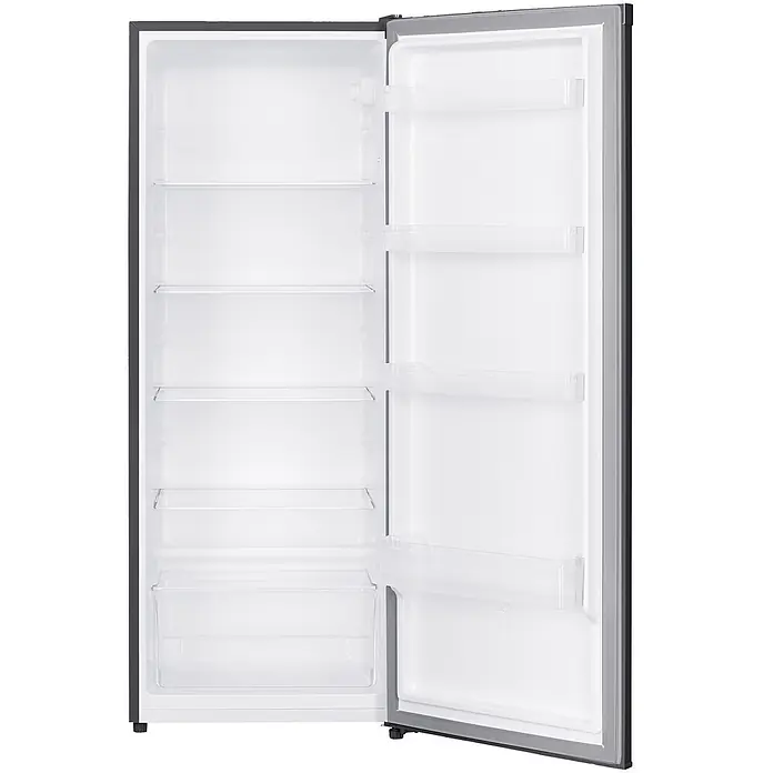 homeX Vollraumkühlschrank CS2422E-S - Nutzinhalt Gesamt: 242 l, 55,5 cm x 545 mm x 1.430 mm, Schwarz