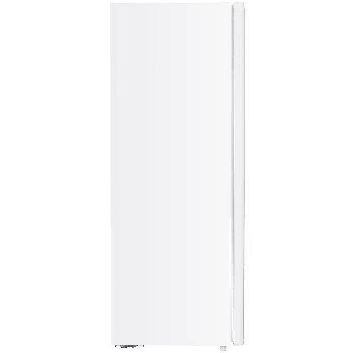 homeX Vollraumkühlschrank CS2422E-W - Nutzinhalt Gesamt: 242 l, 55,5 cm x 545 mm x 143 mm, Weiß - Weißer Standkühlschrank, Seitenansicht, mit sichtbarer Türkante.
