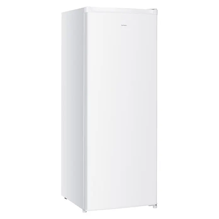 homeX Vollraumkühlschrank CS2422E-W - Nutzinhalt Gesamt: 242 l, 55,5 cm x 545 mm x 143 mm, Weiß - Weiße Kühl-Gefrierkombination mit „homex“-Logo.