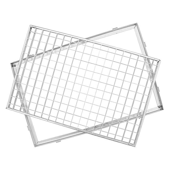 ACO Gitterrost mit Zarge60 x 40 cm, Maschenweite: 30/30 mm Left Side View