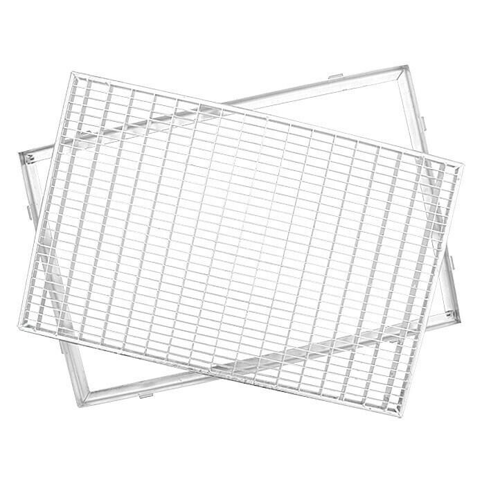 ACO Gitterrost mit Zarge70 x 40 cm, Maschenweite: 30/10 mm Left Side View