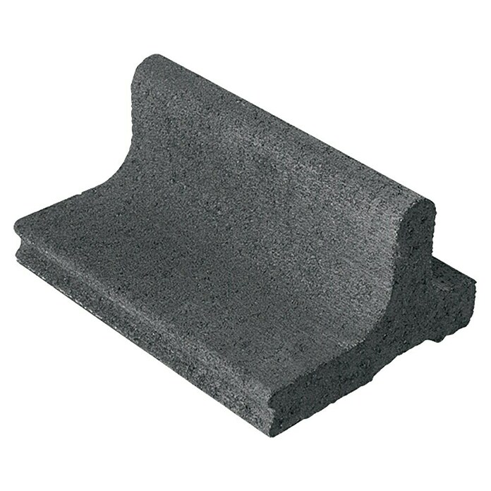 Mähstein (Anthrazit, 25 x 18,5 x 12 cm, Beton)