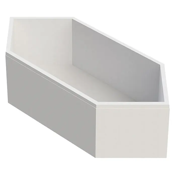 Interpromo Badewanne Fluvia Komplettset inkl. Wannenträger 190 x 80 - 190 x 80 cm, Acryl, Weiß