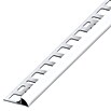 Viertelkreis-Profil (PVC, Brillantweiß, L x H: 1 m x 6 mm)