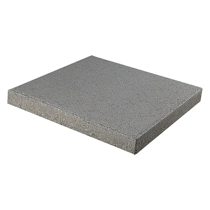 EHL Gehwegplatte - 40 x 40 x 5 cm, Grau, Beton - Grauer Betonpflasterstein mit rauer Textur, ideal für Gartenwege und Terrassen. Robust und langlebig für den Außenbereich.
