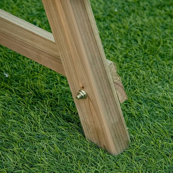 Outsunny Hochbeet Pflanzentreppe - 71 x 61 x 77 cm, Holz, Naturholz