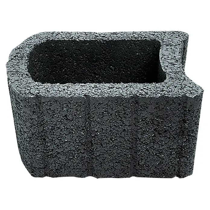 Christoph Pflanzstein Multistein - Anthrazit, 45 x 30 x 30 cm, Beton - Grauer Pflanzring aus Beton für den Garten. Ideal für die Gestaltung von Beeten oder als dekoratives Element im Außenbereich.