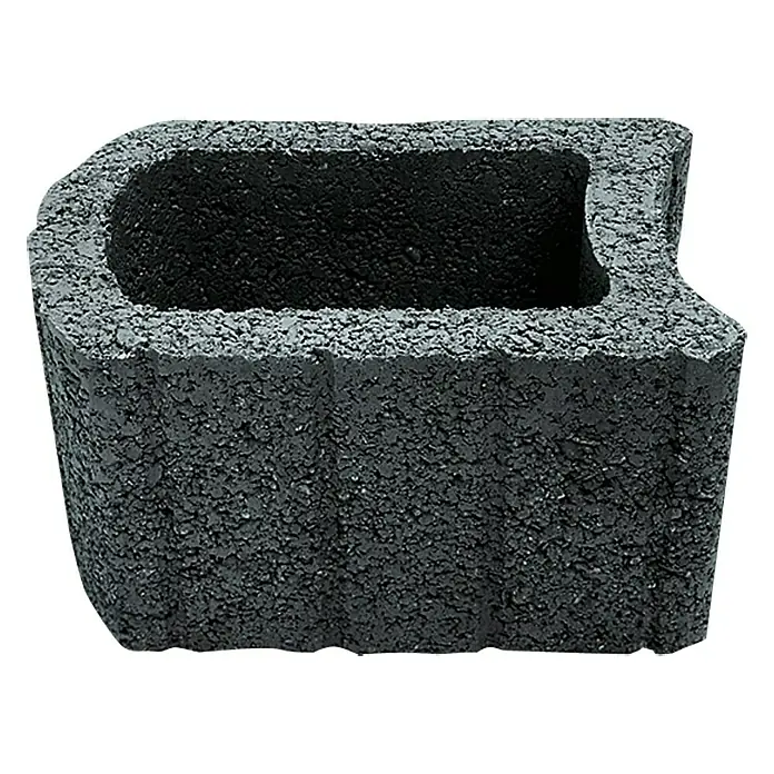 Christoph Pflanzstein Multistein - Anthrazit, 45 x 30 x 30 cm, Beton - Grauer Pflanzring aus Beton für den Garten. Ideal für die Gestaltung von Beeten oder als dekoratives Element im Außenbereich.