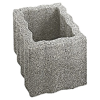 Christoph Pflanzstein Rasterstein (Grau, 40 x 30 x 25 cm, Beton)