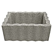 Plantenbaksteen Bloembak (Grijs, 60 x 40 x 25 cm, Beton)
