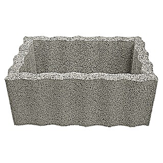 Christoph Plantenbaksteen Bloembak (Grijs, 60 x 40 x 25 cm, Beton)