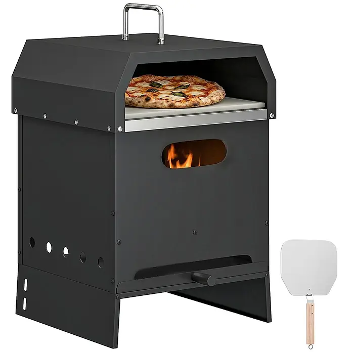 Outsunny Pizzaofen - Grillfläche (B x T): 35 x 32 cm