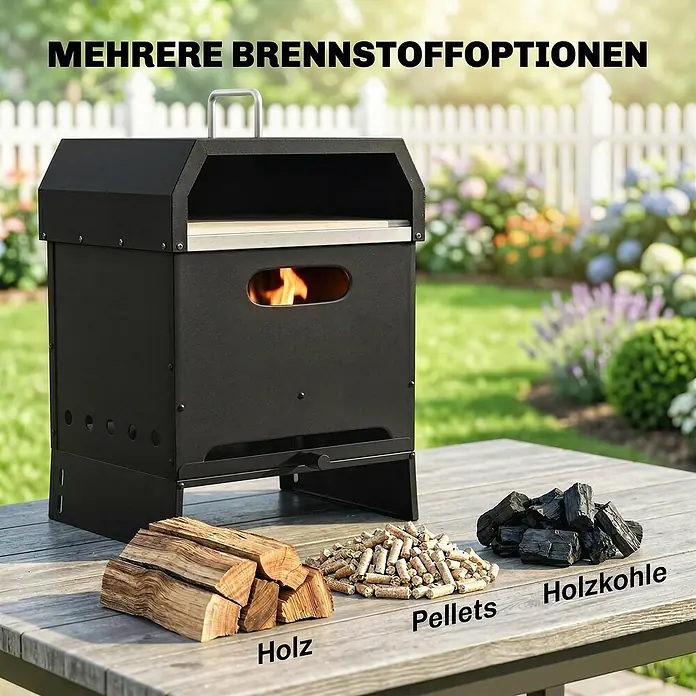 Outsunny Pizzaofen - Grillfläche (B x T): 35 x 32 cm
