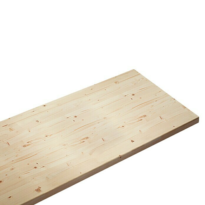 Massivholzplatte (Fichte, 200 x 60 x 4 cm)