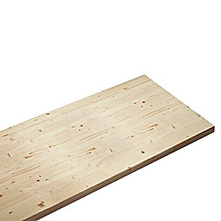 Massivholzplatte (Fichte, 240 x 60 x 4 cm)