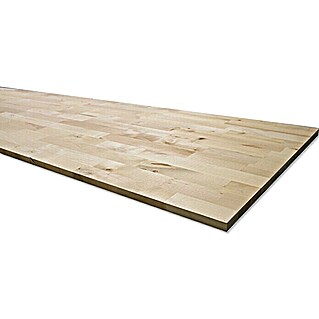 Exclusivholz Masivna drvena lijepljena ploča (Breza, 800 x 600 x 18 mm)