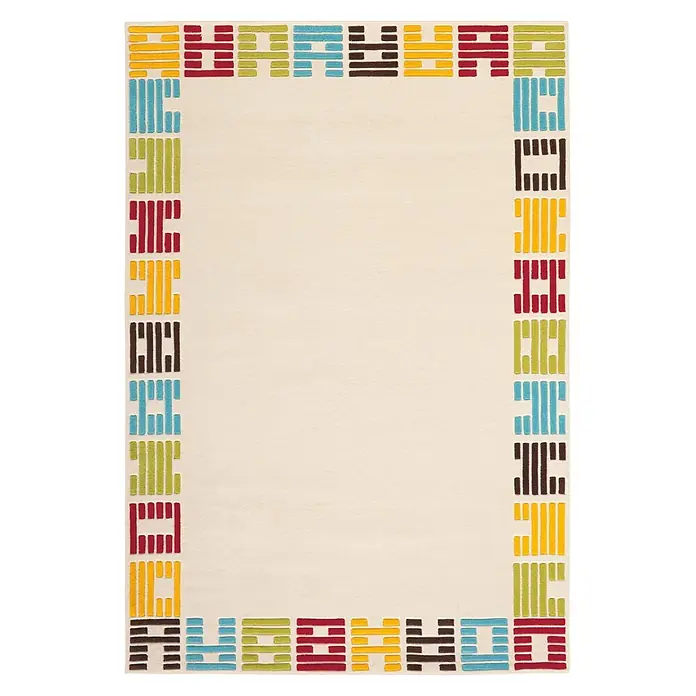 Kayoom Kurzflorteppich Joy 4096 - Creme, 240 x 170 cm, 100 % Modacryl - Draufsicht