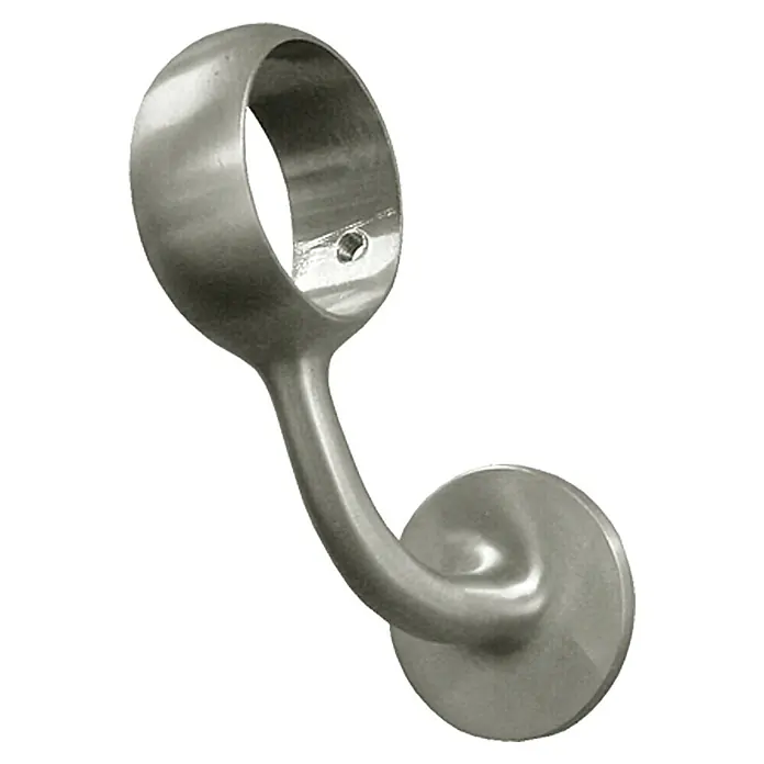 Treba Frewa Kugelringhalter B85 - Aluminiumdruckguss, Geeignet für: Handläufe Ø 42 mm, 2 Stk. - Metallhalterung für eine Stange, ideal für die Befestigung an Wänden. Das moderne Design passt zu jedem Einrichtungsstil.