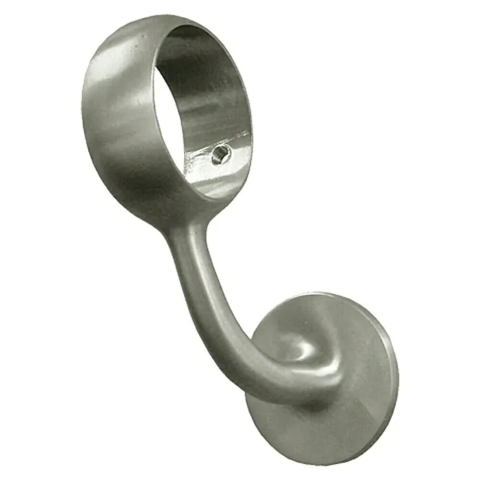 Treba Frewa Kugelringhalter B85 - Aluminiumdruckguss, Geeignet für: Handläufe Ø 42 mm, 2 Stk. - Metallhalterung für eine Stange, ideal für die Befestigung an Wänden. Das moderne Design passt zu jedem Einrichtungsstil.