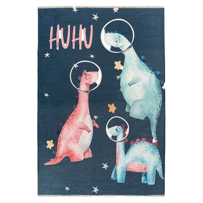 Kayoom Kinderteppich Joanna 627 - Multi, 170 x 115 cm, 70 % Baumwolle, 30 % Polyester - Draufsicht