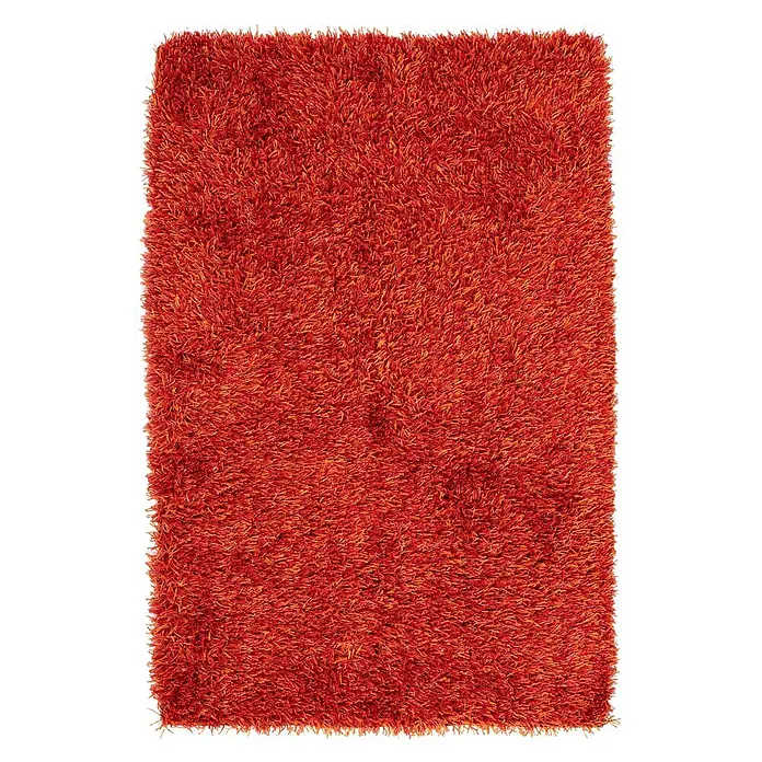 Kayoom Hochflorteppich Beat 8102 - Orange, 180 x 120 cm, 67 % Polyester, 33 % Modacryl - Draufsicht