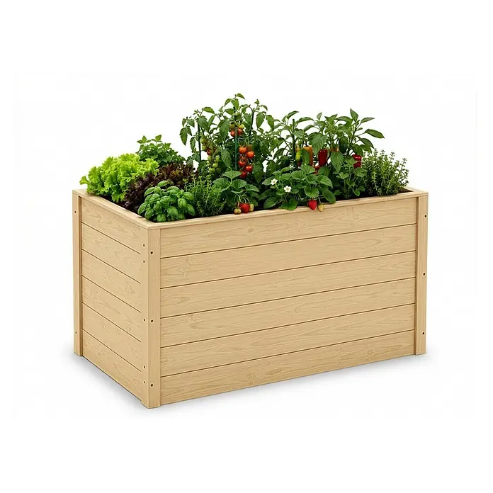 Haferkamp Hochbeet - 79 x 150 x 76 cm, Holz, Natur