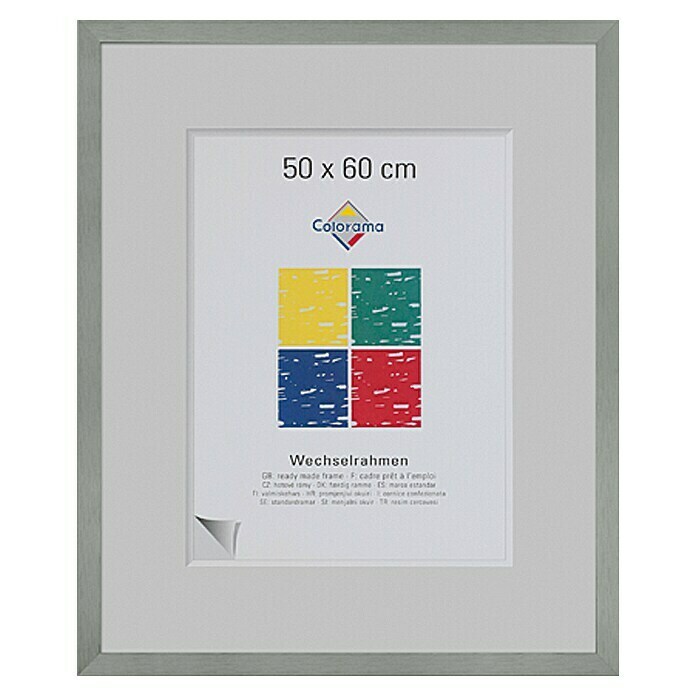 Colorama Bilderrahmen Star (Grau, 50 x 60 cm, Aluminium, Matt)