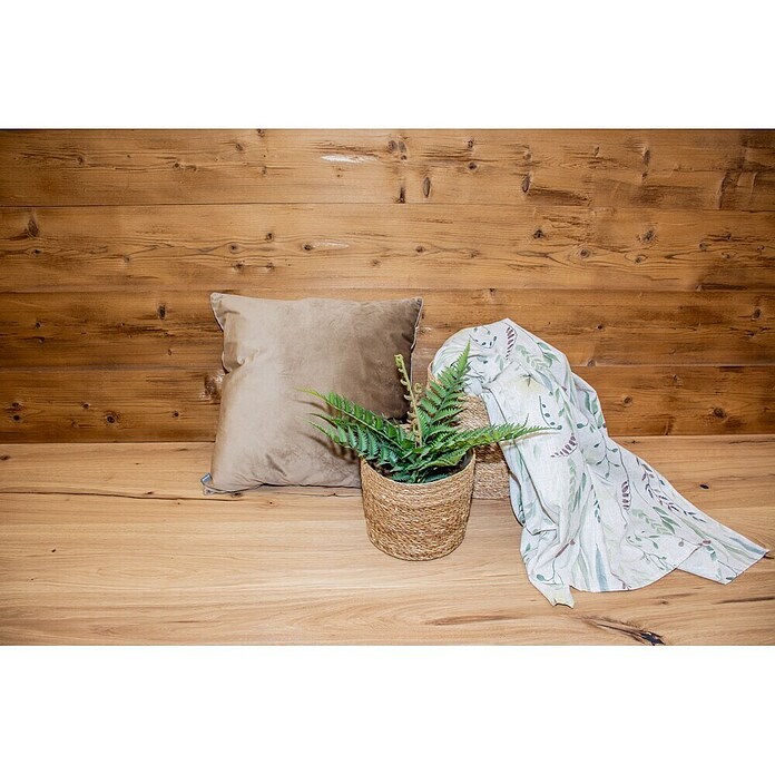 Wandverkleidung Blockwand Thermofichte (L x B: 253 x 19,6 cm, Braun) | BAUHAUS