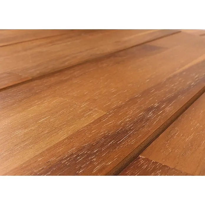 Mendler Loungemöbel-Set HWC-H54 - 3 -tlg., Holz, Braun, Kissen dunkelgrau, Braun, dunkelgrau - Braune Holzplanken mit sichtbarer Maserung.